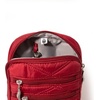 image:imageBaggallini Journey Crossbody Bags for Women 9x6 Small Lightweight Travel Handbag WRFIDRuby Red Quilt