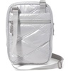 image:imageBaggallini Journey Crossbody Bags for Women 9x6 Small Lightweight Travel Handbag WRFIDSilver Metallic Quilt