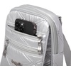 image:imageBaggallini Journey Crossbody Bags for Women 9x6 Small Lightweight Travel Handbag WRFIDSilver Metallic Quilt