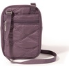 image:imageBaggallini Journey Crossbody Bags for Women 9x6 Small Lightweight Travel Handbag WRFIDVintage Purple Quilt