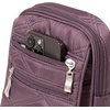 image:imageBaggallini Journey Crossbody Bags for Women 9x6 Small Lightweight Travel Handbag WRFIDVintage Purple Quilt