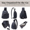 image:imageBaggallini Medium Sling Backpack  9x11 Lightweight Sling Bag with Convertible Adjustable Shoulder StrapFrench Navy