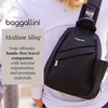image:imageBaggallini Medium Sling Backpack  9x11 Lightweight Sling Bag with Convertible Adjustable Shoulder StrapFrench Navy