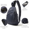 image:imageBaggallini Medium Sling Backpack  9x11 Lightweight Sling Bag with Convertible Adjustable Shoulder StrapFrench Navy