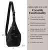image:imageBaggallini Mini Sling  12x7 Sling Crossbody Bag Backpack with Adjustable Shoulder StrapBlack Cheetah Emboss