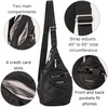 image:imageBaggallini Mini Sling  12x7 Sling Crossbody Bag Backpack with Adjustable Shoulder StrapBlack Quilt