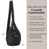 image:imageBaggallini Mini Sling  12x7 Sling Crossbody Bag Backpack with Adjustable Shoulder StrapBlack Quilt
