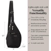 image:imageBaggallini Mini Sling  12x7 Sling Crossbody Bag Backpack with Adjustable Shoulder StrapBlack Twill