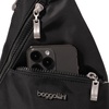 image:imageBaggallini Mini Sling  12x7 Sling Crossbody Bag Backpack with Adjustable Shoulder StrapBlack Twill