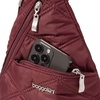 image:imageBaggallini Mini Sling  12x7 Sling Crossbody Bag Backpack with Adjustable Shoulder StrapDark Cherry Quilt
