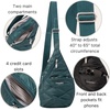 image:imageBaggallini Mini Sling  12x7 Sling Crossbody Bag Backpack with Adjustable Shoulder StrapEmerald Quilt