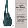 image:imageBaggallini Mini Sling  12x7 Sling Crossbody Bag Backpack with Adjustable Shoulder StrapEmerald Quilt