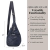 image:imageBaggallini Mini Sling  12x7 Sling Crossbody Bag Backpack with Adjustable Shoulder StrapFrench Navy Quilt