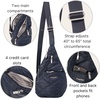 image:imageBaggallini Mini Sling  12x7 Sling Crossbody Bag Backpack with Adjustable Shoulder StrapFrench Navy Quilt
