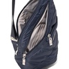 image:imageBaggallini Mini Sling  12x7 Sling Crossbody Bag Backpack with Adjustable Shoulder StrapFrench Navy Quilt