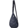 image:imageBaggallini Mini Sling  12x7 Sling Crossbody Bag Backpack with Adjustable Shoulder StrapFrench Navy Quilt