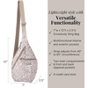 image:imageBaggallini Mini Sling  12x7 Sling Crossbody Bag Backpack with Adjustable Shoulder StrapMocha Cheetah Print