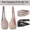 image:imageBaggallini Mini Sling  12x7 Sling Crossbody Bag Backpack with Adjustable Shoulder StrapMoonrock