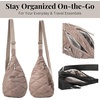 image:imageBaggallini Mini Sling  12x7 Sling Crossbody Bag Backpack with Adjustable Shoulder StrapMoonrock Quilt
