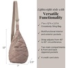 image:imageBaggallini Mini Sling  12x7 Sling Crossbody Bag Backpack with Adjustable Shoulder StrapMoonrock Quilt