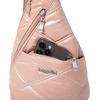 image:imageBaggallini Mini Sling  12x7 Sling Crossbody Bag Backpack with Adjustable Shoulder StrapRose Metallic Quilt
