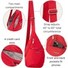 image:imageBaggallini Mini Sling  12x7 Sling Crossbody Bag Backpack with Adjustable Shoulder StrapScarlet Red