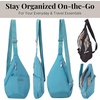 image:imageBaggallini Mini Sling  12x7 Sling Crossbody Bag Backpack with Adjustable Shoulder StrapSeaside Blue