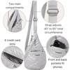 image:imageBaggallini Mini Sling  12x7 Sling Crossbody Bag Backpack with Adjustable Shoulder StrapSilver Metallic Quilt