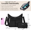 image:imageBaggallini Modern Everywhere Crossbody Bag for Women 11x9x45 Rfid Hobo BagBlack
