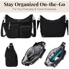 image:imageBaggallini Modern Everywhere Crossbody Bag for Women 11x9x45 Rfid Hobo BagBlack