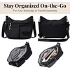 image:imageBaggallini Modern Everywhere Crossbody Bag for Women 11x9x45 Rfid Hobo BagBlack Cheetah Emboss
