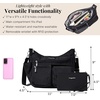 image:imageBaggallini Modern Everywhere Crossbody Bag for Women 11x9x45 Rfid Hobo BagBlack Cheetah Emboss