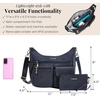 image:imageBaggallini Modern Everywhere Crossbody Bag for Women 11x9x45 Rfid Hobo BagFrench Navy