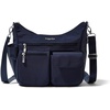 image:imageBaggallini Modern Everywhere Crossbody Bag for Women 11x9x45 Rfid Hobo BagFrench Navy