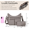 image:imageBaggallini Modern Everywhere Crossbody Bag for Women 11x9x45 Rfid Hobo BagSterling Shimmer