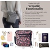 image:imageBaggallini Modern Pocket Crossbody Bag for Women 85x85 Handbag Purse with RFID Lightweight WaterResistantAutumn Peony