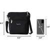 image:imageBaggallini Modern Pocket Crossbody Bag for Women 85x85 Handbag Purse with RFID Lightweight WaterResistantBlack
