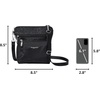 image:imageBaggallini Modern Pocket Crossbody Bag for Women 85x85 Handbag Purse with RFID Lightweight WaterResistantBlack Cheetah Emboss