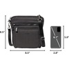 image:imageBaggallini Modern Pocket Crossbody Bag for Women 85x85 Handbag Purse with RFID Lightweight WaterResistantBlack Puff