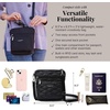 image:imageBaggallini Modern Pocket Crossbody Bag for Women 85x85 Handbag Purse with RFID Lightweight WaterResistantBlack Quilt