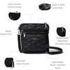 image:imageBaggallini Modern Pocket Crossbody Bag for Women 85x85 Handbag Purse with RFID Lightweight WaterResistantBlack Quilt