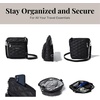 image:imageBaggallini Modern Pocket Crossbody Bag for Women 85x85 Handbag Purse with RFID Lightweight WaterResistantBlack Quilt