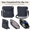 image:imageBaggallini Modern Pocket Crossbody Bag for Women 85x85 Handbag Purse with RFID Lightweight WaterResistantFrench Navy