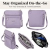 image:imageBaggallini Modern Pocket Crossbody Bag for Women 85x85 Handbag Purse with RFID Lightweight WaterResistantLilac