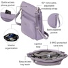 image:imageBaggallini Modern Pocket Crossbody Bag for Women 85x85 Handbag Purse with RFID Lightweight WaterResistantLilac