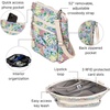 image:imageBaggallini Modern Pocket Crossbody Bag for Women 85x85 Handbag Purse with RFID Lightweight WaterResistantMeadow Print