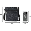 image:imageBaggallini Modern Pocket Crossbody Bag for Women 85x85 Handbag Purse with RFID Lightweight WaterResistantMidnight Blossom Print