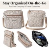 image:imageBaggallini Modern Pocket Crossbody Bag for Women 85x85 Handbag Purse with RFID Lightweight WaterResistantMocha Cheetah Print
