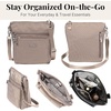 image:imageBaggallini Modern Pocket Crossbody Bag for Women 85x85 Handbag Purse with RFID Lightweight WaterResistantMoonrock
