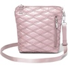 image:imageBaggallini Modern Pocket Crossbody Bag for Women 85x85 Handbag Purse with RFID Lightweight WaterResistantRose Metallic Quilt